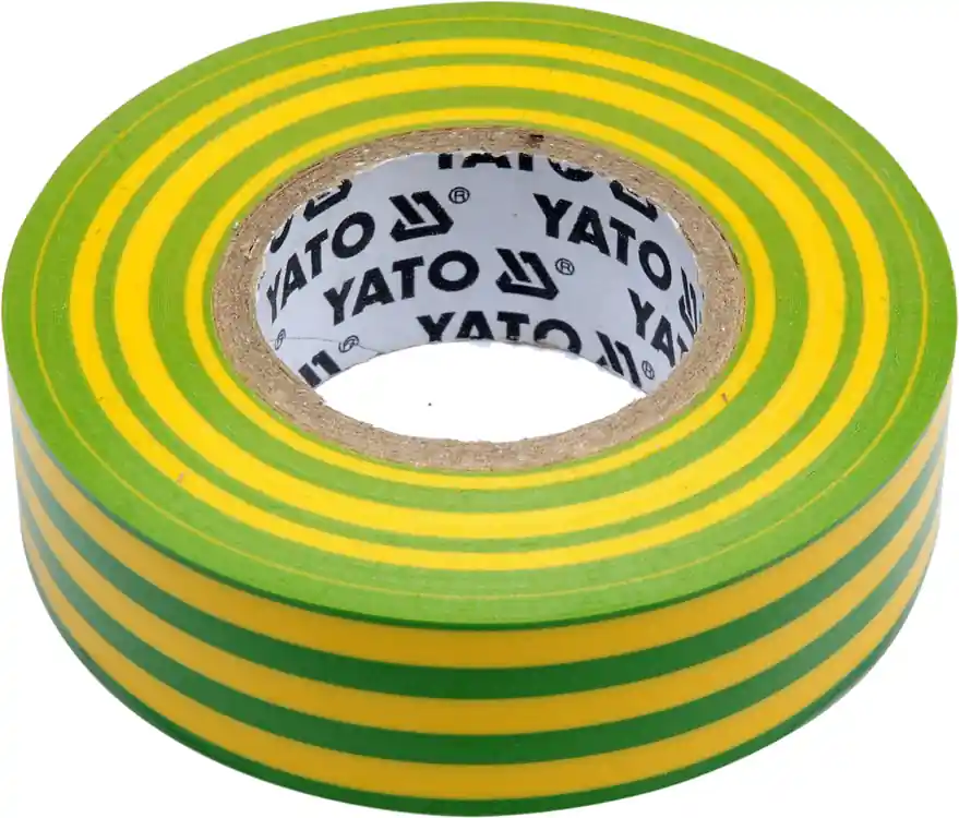 Elektroizolační páska 19 mm × 20 m × 0,13 mm, žluto-zelená YT-81655 YATO