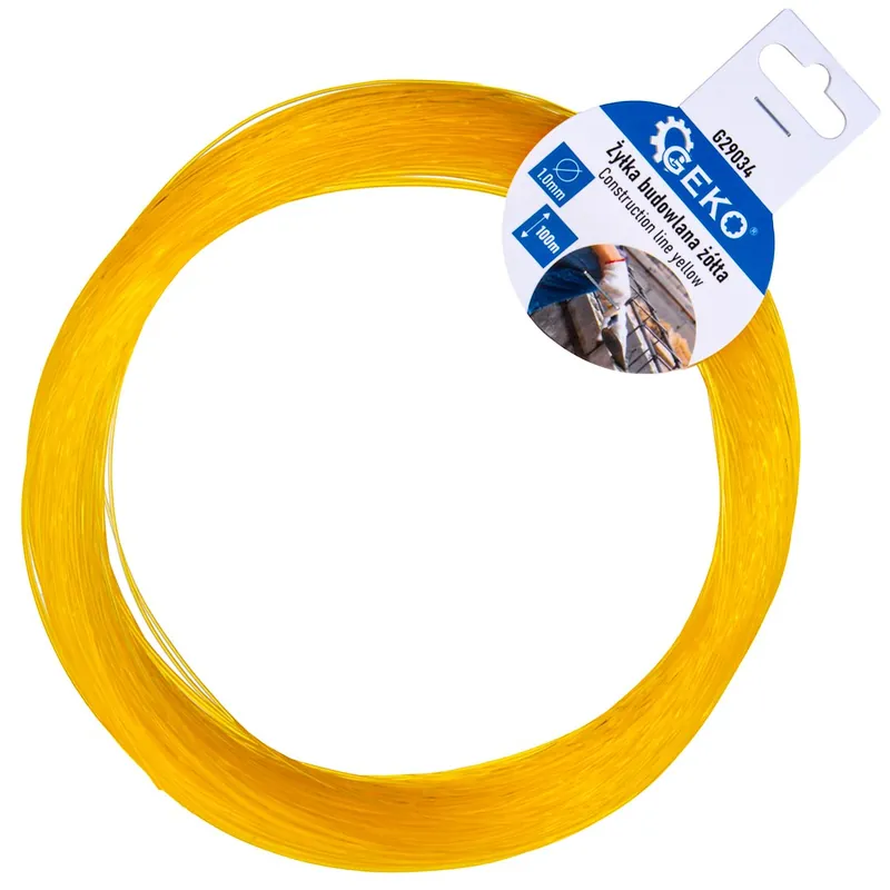 Vytyčovací šňůra žlutá 1,0 mm 100 m G29034 GEKO