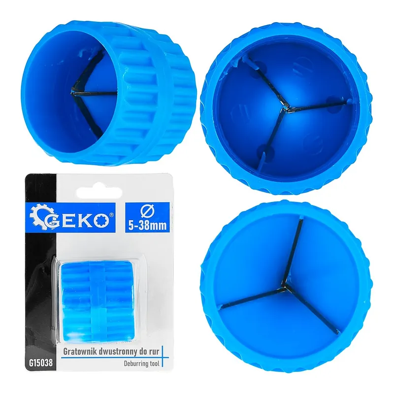 Odhrotovač trubek oboustranný 5–38 mm GEKO G15038