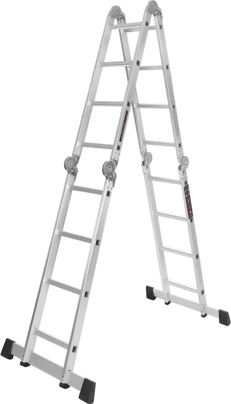 Hliníkový žebřík s plošinou 4x4 460 cm KD4071 KRAFT&DELE