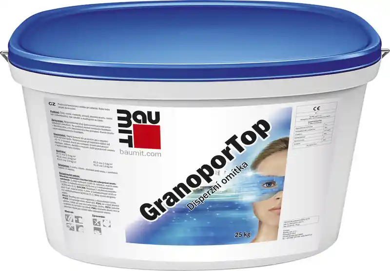 Omítka disperzní Baumit GranoporTop rýhovaná 2 mm 25 kg
