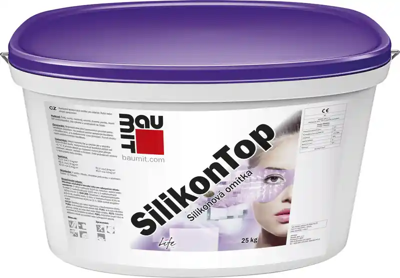 Omítka silikonová Baumit SilikonTop škrábaná 3 mm 25 kg