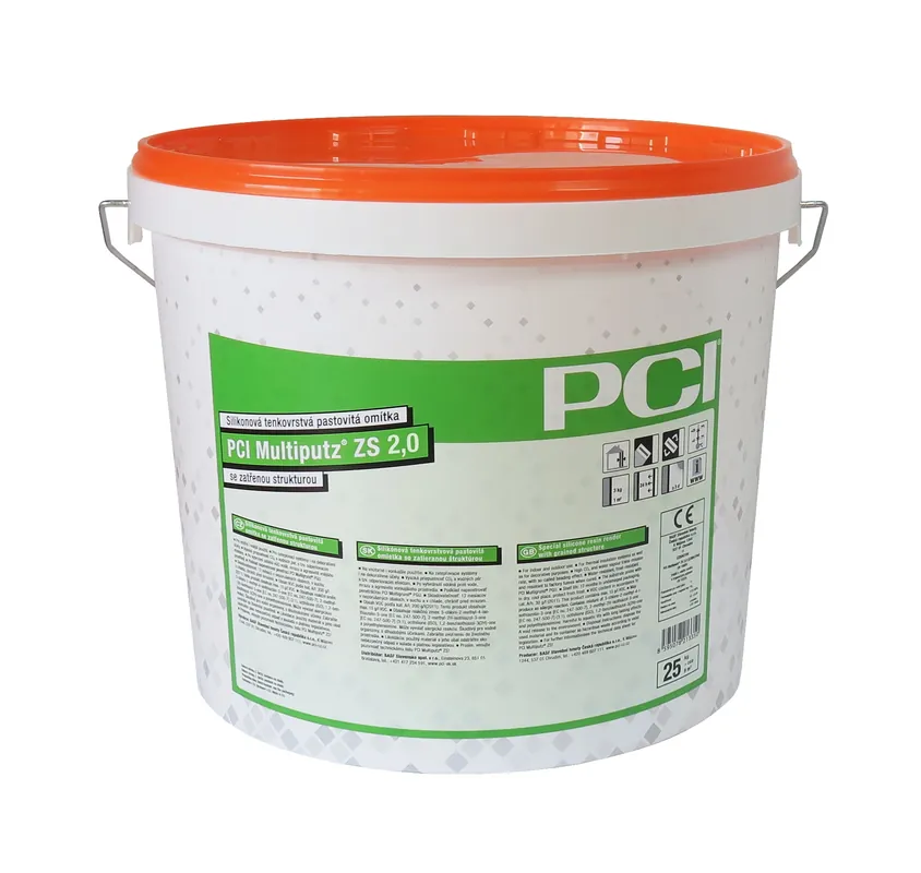 Omítka silikonová PCI Multiputz ZS zatíraná 2 mm bílá 25 kg
