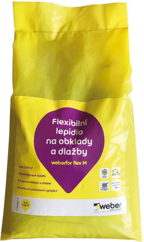 Lepidlo cementové weberfor flex M 5 kg