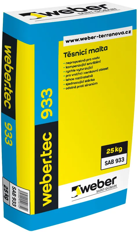 Malta těsnicí webertec 933 25 kg