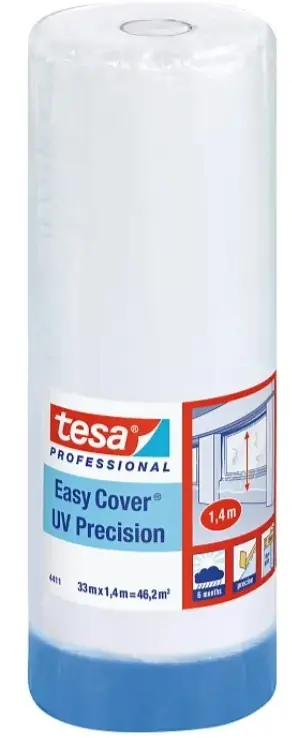 Fólie zakrývací Tesa 4411 Easy Cover 1,4 m/33 m