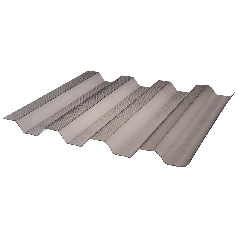 Deska polykarbonátová trapézová TOPLIGHT T 76/18 microprisma 2UV bronz 0,9×1 060×4 000 mm