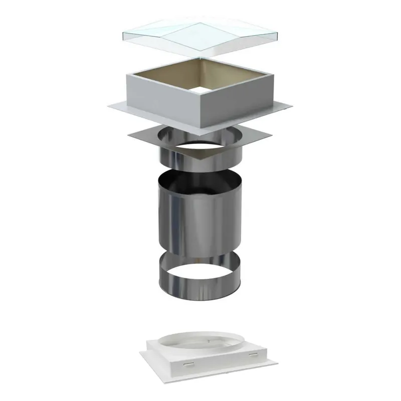 Světlovod pro plochou střechu SUNIZER SQUARE průměr 530 mm