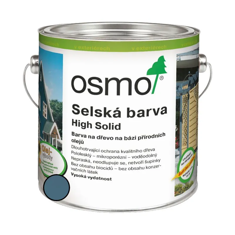 Nátěr venkovní Osmo 2507 Selská barva holubí modř 0,75 l