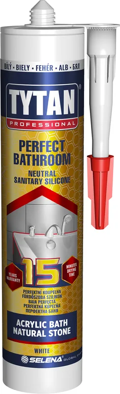 Tmel silikonový Tytan PERFECT BATHROOM transparentní 280 ml