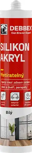 Tmel akrylový Den Braven SILIKON bílý
