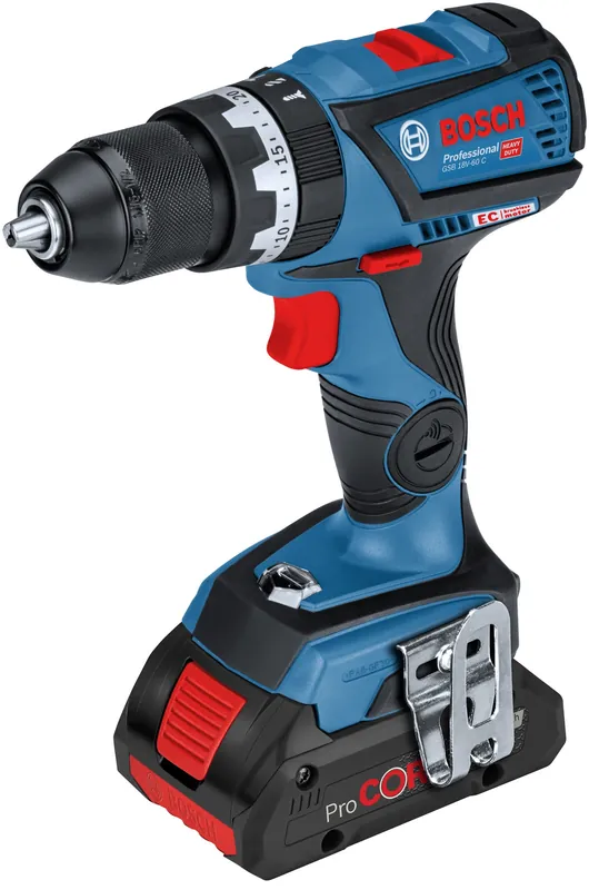 Šroubovák vrtací s příklepem AKU Bosch GSB 18V-60 L-BOXX
