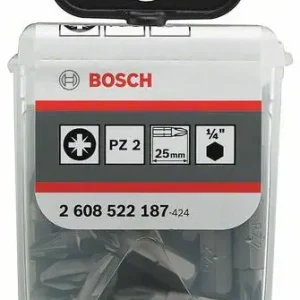 Bit šroubovací Bosch Extra-Hart PZ2 25 mm 25 ks