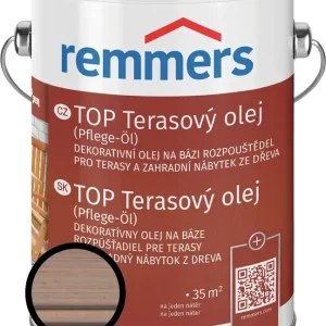 Olej terasový Remmers TOP vodově šedá, 2,5 l