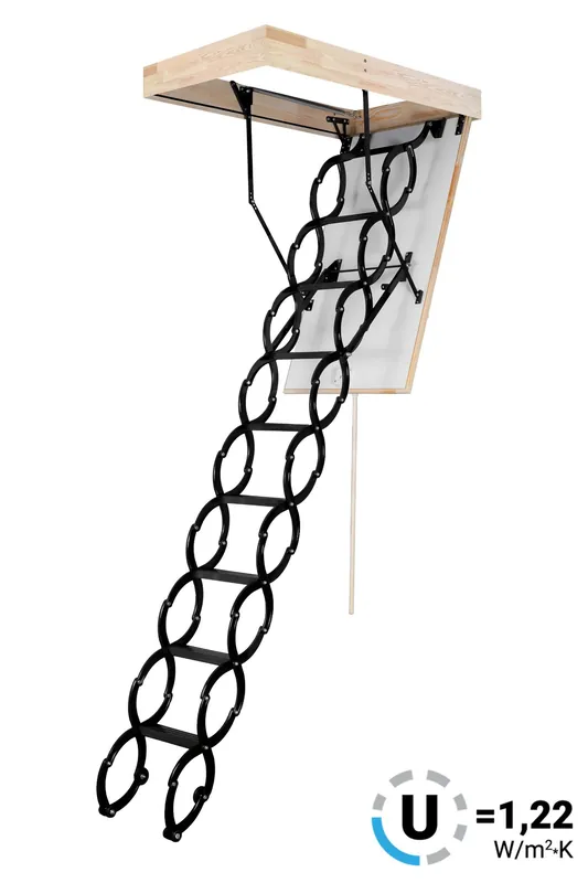 Schody půdní zateplené OMAN Flex Termo 90x70 cm (2,9 m)