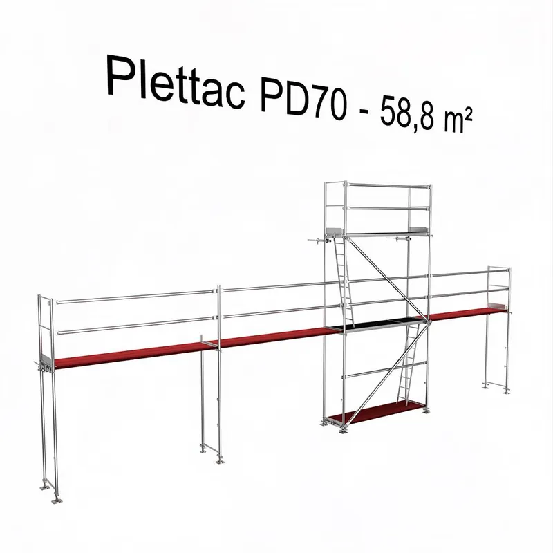 Lešení skládací Plettac PD70 + ráčna a držák ráčny