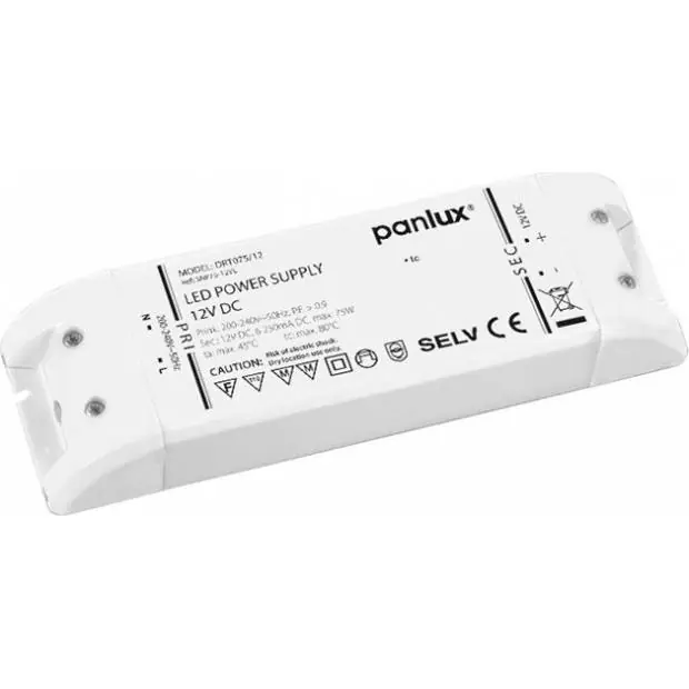 DRT075/12 LED DRIVER TENKÝ 75W 12V DC Panlux