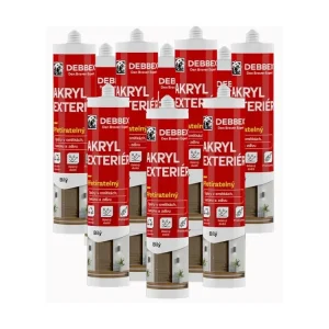 12x Akryl Exteriér přetíratelný 280 ml bílý AKCE