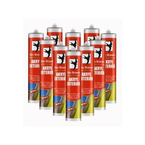 12x Akryl Exteriér přetíratelný 280 ml šedý AKCE