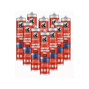 12x Klempířský a karosářský tmel 280 ml černý AKCE