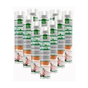 12x Lepidlo na polystyren Silver Line 750 ml pistolové AKCE