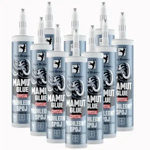 12x MAMUT GLUE Crystal 290 ml transparentní AKCE