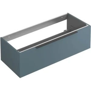 KLUDI ICOS umyvadlová skříňka, 100x50x35 cm, 1 zásuvka, matná petrolejová, 50S120O3