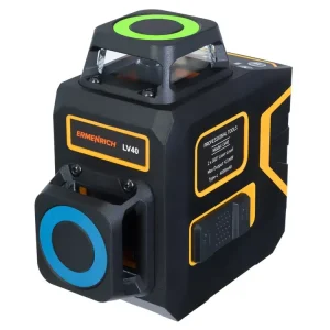 Nivelační přístroj Ermenrich LV40 PRO až 30m, zelený laser, 8 čar, 57210953